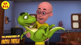 Motu Patlu  Baby Dinosaur  Best Cartoon For Kids [upl. by Ratna999]