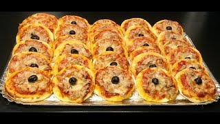 Recette de Mini PIZZA au THON ultra MOELLEUSES 🍕 [upl. by Noiek]