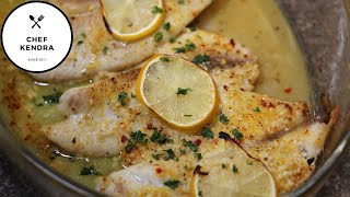 Easy Baked Tilapia  Delicious baked fish [upl. by Liatrice]