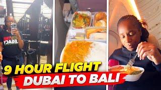 9 HOUR FLIGHT  DUBAI TO BALI  EMIRATES AIRLINE [upl. by Arehahs]