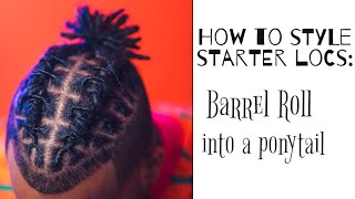 How to style short starter locs [upl. by Nannah]