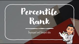 Percentile Rank Ungrouped and Grouped data [upl. by Tatia]