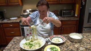 Italian Grandma Makes Fettuccine Alfredo [upl. by Parthinia]