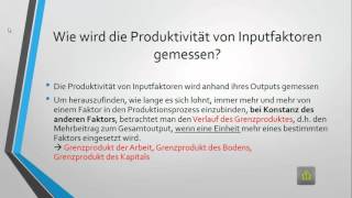 Produktionsfaktoren [upl. by Gnous]