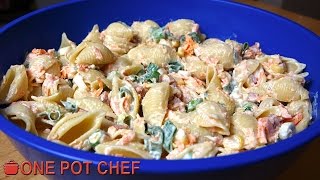 Ultimate Creamy Pasta Salad  One Pot Chef [upl. by Aysahc]