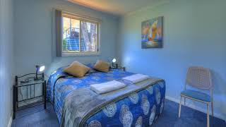 Beach Cabins Merimbula NSW  Holiday Accommodation  3 Bedroom Cabin [upl. by Ymmik514]