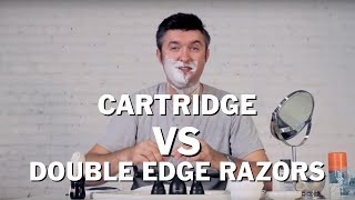 Disposable Cartridge Shave Vs Double Edge Safety Razor Review [upl. by Nyleuqcaj493]