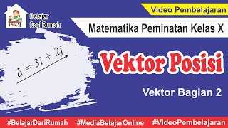 Vektor Posisi Vektor Bagian 2 Matematika Peminatan Kelas 10  m4thlab [upl. by Spieler510]