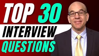 Top 30 Interview Questions  From a recruiters hiring playbook [upl. by Beghtol]