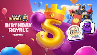 Clash Royale 5th ANNIVERSARY New Season Free Emotes [upl. by Petersen]