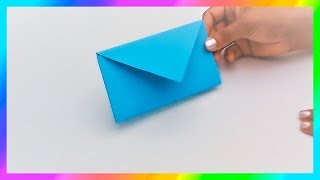 Cómo hacer SOBRES de papel sin pegamento★ Origami★Sobres para cartas  PapelyManualidades [upl. by Ij]