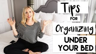 ORGANIZE  FIVE Storage HACKS for Under Your Bed [upl. by Imorej161]