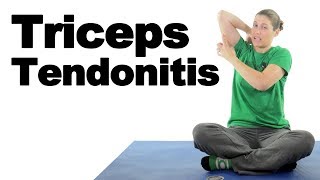 Triceps Tendonitis Treatment Stretches amp Exercises  Ask Doctor Jo [upl. by Kcirddehs]