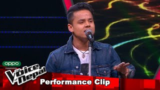 Kiran Gajmer quotTeenpateyquot Blind Audition Performance  The Voice of Nepal S3 [upl. by Nagey481]