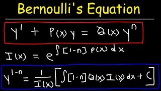 Bernoullis Equation For Differential Equations [upl. by Kinelski707]