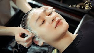 ASMR SUPER CHEAP 2 Hair Wash at Venus Hair Salon  Asmr For Sleep [upl. by Ahsikyw]