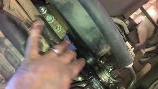 2009 Chevy aveo power steering belt replacement [upl. by Nivram]