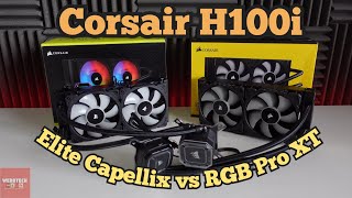 Corsair H100i RGB Pro XT vs H100i Elite Capellix  Which 240mm AIO to Get [upl. by Alie]