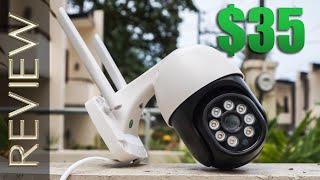 Besder 5MP PTZ Auto Tracking Outdoor WiFi IP Security Camera Review [upl. by Aielam101]