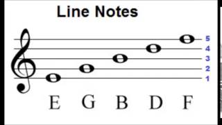 Treble Clef Lines and Spaces  How to Read Music [upl. by Tung]