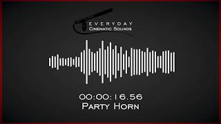 Party Horn  HQ Sound Effects [upl. by Ardin]