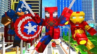 Avengers Life  Craftronix Minecraft Animation [upl. by Flieger411]