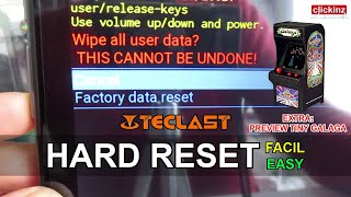 Resetear TECLAST P20HD Tablet Hard Reset Factory Data Formatear Patron Unlock Pin 🔧 Tiny Arcade 2021 [upl. by Neicul]