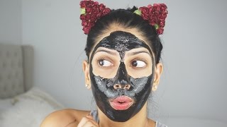 The Most Painful Charcoal Peel Off Face Mask [upl. by Fachini]