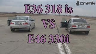 BMW E36 318is vs BMW E46 330i [upl. by Alphonsa]