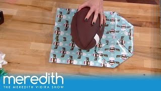 How To Wrap Oddly Shaped Gifts  The Meredith Vieira Show [upl. by Stanislaus]