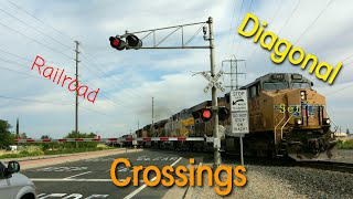 Diagonal Railroad Crossings Part 1 [upl. by Hum366]