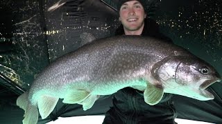 Ice Fishing Monster Lake Trout [upl. by Casilda]