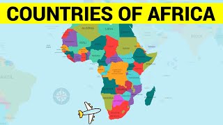 AFRICAN COUNTRIES  Learn Africa Map and the Countries of Africa Continent [upl. by Willey]