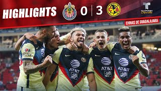 Chivas vs América 03  Highlights amp Goals  Telemundo Deportes [upl. by Hedy]