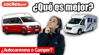 Autocaravana o Camper ¿Qué es mejor  Review en español  cochesnet [upl. by Hulton405]