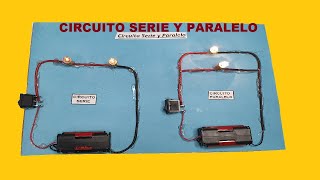 Como Hacer Maqueta de Circuito Electrico Serie y Paralelo [upl. by Hanford66]