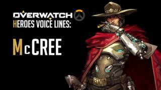 Overwatch  McCree  Cole Cassidy All Voice Lines [upl. by Gareri823]