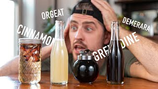 4 EASY to Make Cocktail Syrups  grenadine amp orgeat [upl. by Nnanerak359]