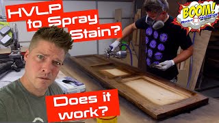 Spraying Stain DOES IT WORK [upl. by Shedd]