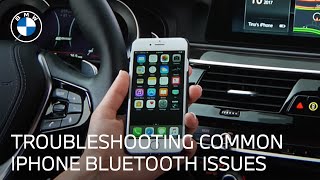 iPhone Bluetooth Troubleshooting  BMW HowTo [upl. by Atimed]