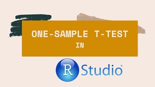 One sample t test in R [upl. by Eitsirhc708]