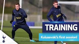 Dejan Kulusevskis FIRST Spurs training session [upl. by Nonohcle234]