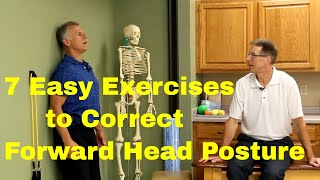 7 Easy Exercises to Correct Head Forward Posture [upl. by Cirdnek282]