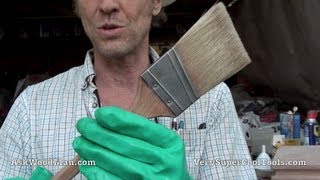 HOW TO CLEAN A PAINT BRUSH  Oil Based [upl. by Yeslek]