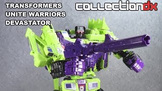 Transformers Unite Warriors Devastator  Devastor Review  CollectionDX [upl. by Abbye]