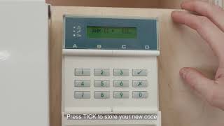 How to change Scantronic 9651 alarm code [upl. by Anelrats]