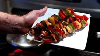 How To Make Vegetable Kabobs [upl. by Korfonta693]