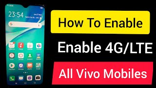 ViVo S1 S1 Pro  Y15Y19 Fix 4GLTE Problem How To Fix Network mode Problem in Vivo Mobiles [upl. by Drageruaeb]