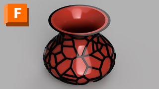 3D Voronoi Studio for Autodesk® Fusion 360™  Voronoi Vase Tutorial 1 [upl. by Christianna]