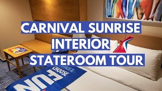 Carnival SUNRISE Interior Stateroom Carnival Cruise Cabin Tour 3107 [upl. by Suciram50]